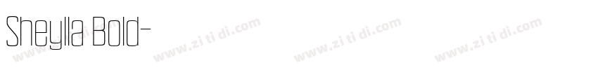 Sheylla Bold字体转换